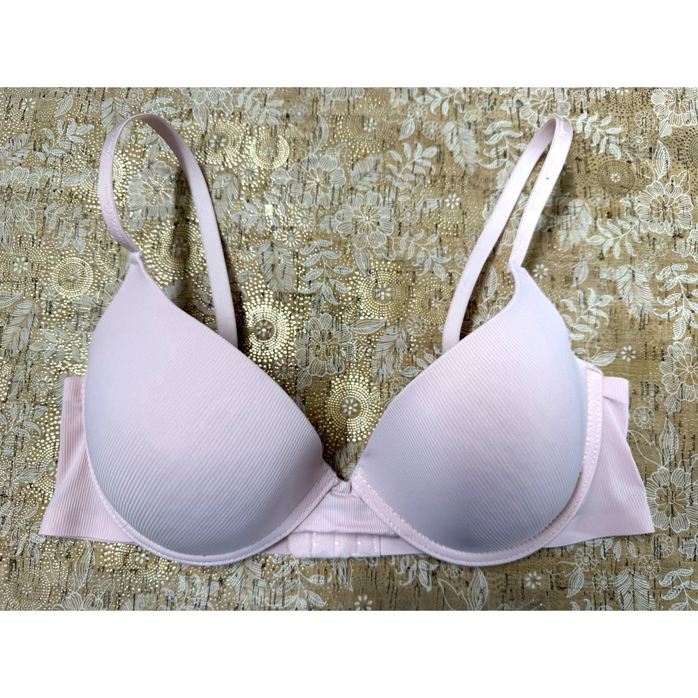 VINCE CAMUTO Women's Coquette Pink 36C Lightly Padded Underwire T-Shirt Bra Logo